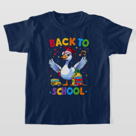 Camiseta De vuelta a la escuela de ganso - Colorido diseño