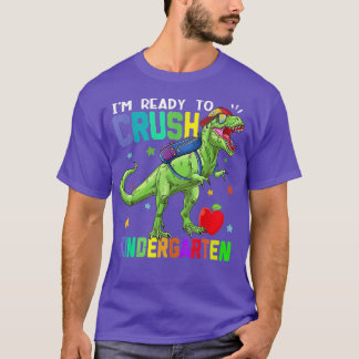 Camiseta De vuelta a la escuela de los niños de dinosaurios