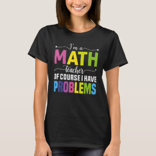 Camiseta De Vuelta A La Escuela De Maestros Retro Math Math