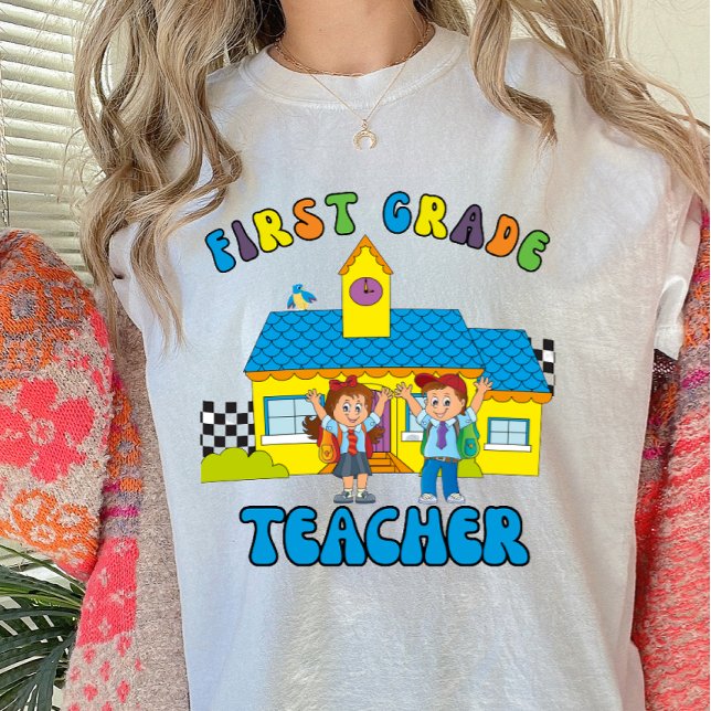 Camiseta De vuelta a la escuela de primer grado (Subido por el creador)