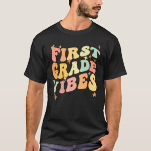 Camiseta De Vuelta A La Escuela De Primer Grado Vibes Estud