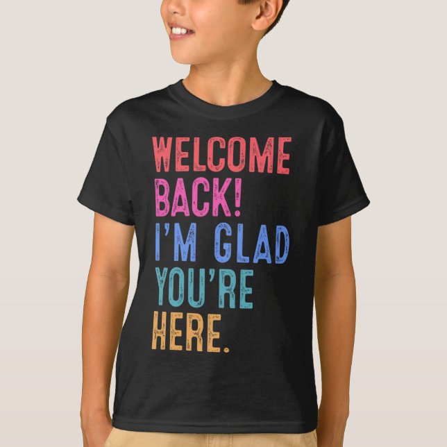 Camiseta De vuelta a la escuela de profesores bienvenidos d (Anverso)