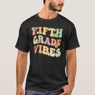 Camiseta De Vuelta A La Escuela De Quinto Grado Estudiantil