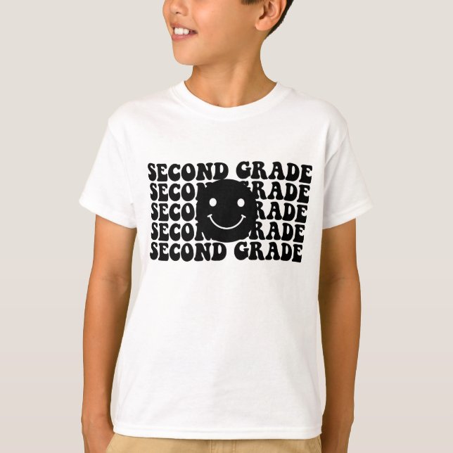 Camiseta De vuelta a la escuela de segundo grado (Anverso)