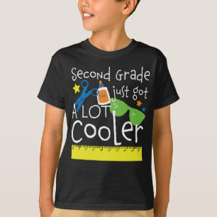 Camiseta De vuelta a la escuela de segundo grado acaba de t