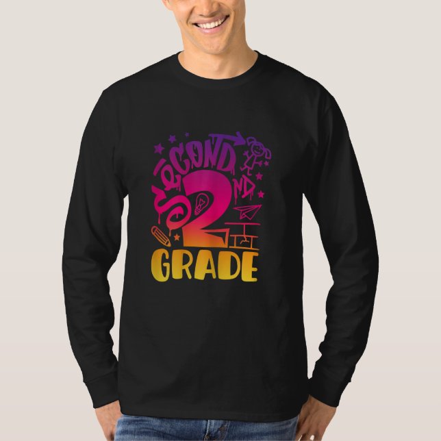 Camiseta De Vuelta A La Escuela De Segundo Grado Maestros C (Anverso)