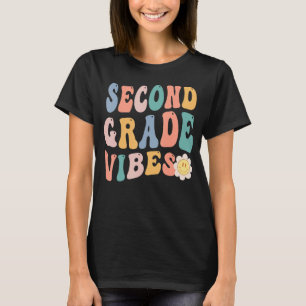 Camiseta De Vuelta A La Escuela De Segundo Grado Vibes Estu