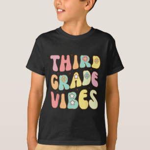 Camiseta De Vuelta A La Escuela De Tercer Grado Vibes Groov