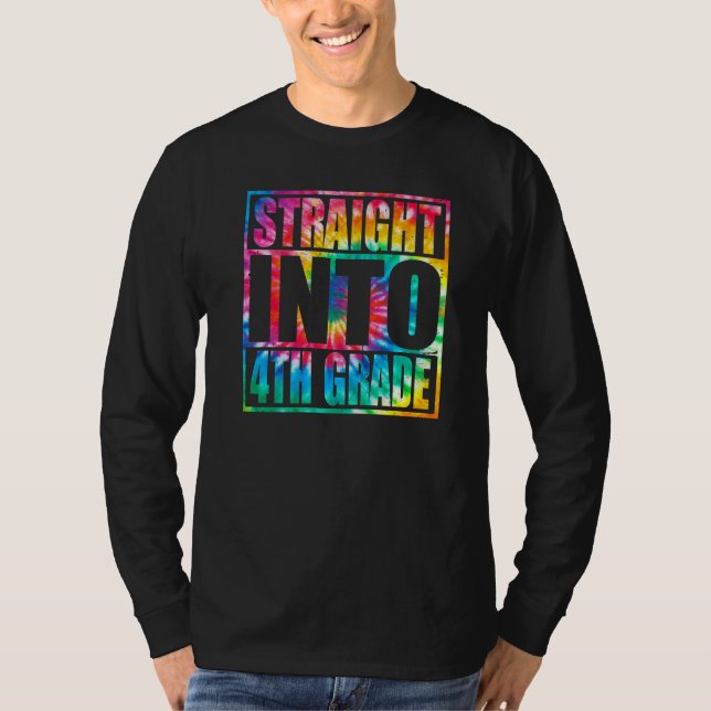 Camiseta De Vuelta A La Escuela Directamente Al Cuarto Grad (Anverso)