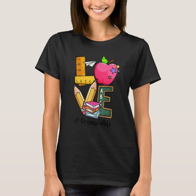 Camiseta De Vuelta A La Escuela El Amor Inspira Primer Día  (Anverso)