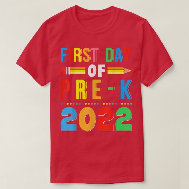 Camiseta De Vuelta A La Escuela El Primer Día De Los Maestr (Diseño del anverso)