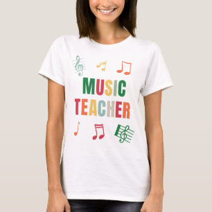 Camiseta De vuelta a la escuela, el profesor de música colo