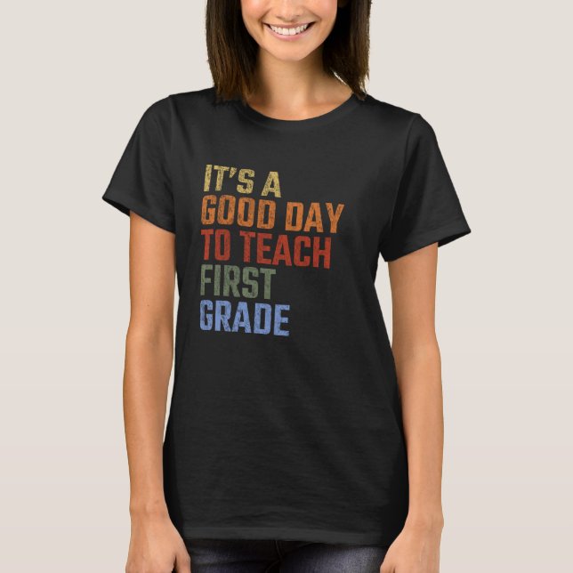 Camiseta De vuelta a la escuela es un buen día para enseñar (Anverso)