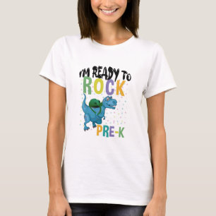 Camiseta De vuelta a la escuela Estoy listo para rockear Pr