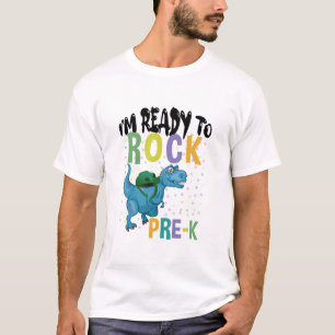 Camiseta De vuelta a la escuela Estoy listo para rockear Pr