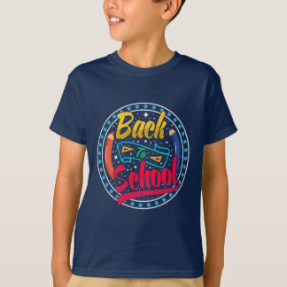 Camiseta De vuelta a la escuela. Estrellas y destellos.