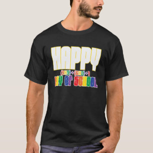 Camiseta De Vuelta A La Escuela Feliz 100 Días Math Geek