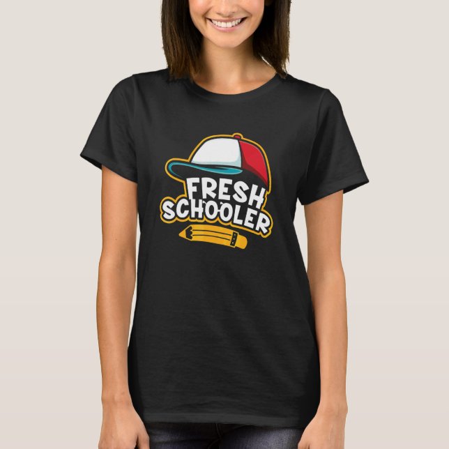 Camiseta De vuelta a la escuela Fresh Schooler Preescolar 1 (Anverso)