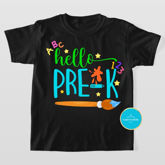 Camiseta De vuelta a la escuela Hello Pre-K T-Shirt (Subido por el creador)