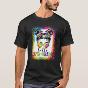 Camiseta De vuelta a la escuela Hola 2do Segundo grado Moño
