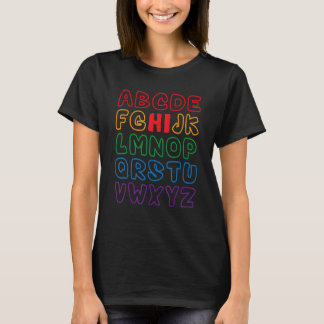 Camiseta De vuelta a la escuela Hola alfabeto Pre K jardín