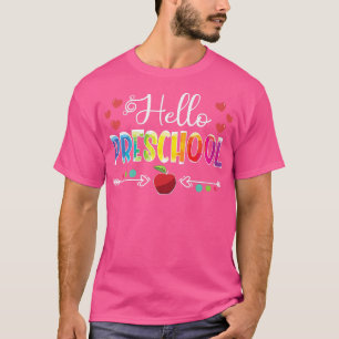 Camiseta De Vuelta A La Escuela Hola Chicas De Preescolar N