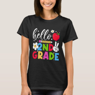 Camiseta De vuelta a la escuela Hola equipo de segundo grad