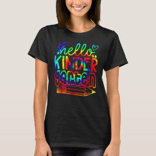 Camiseta De vuelta a la escuela Hola jardín de infancia Tie