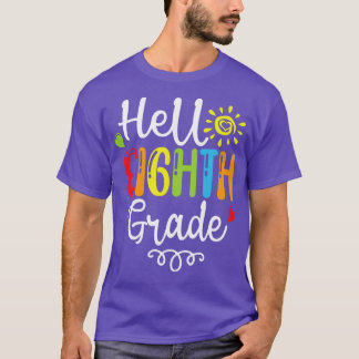 Camiseta De vuelta a la escuela-Hola-octavo curso-de-vuelta