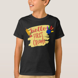 Camiseta De vuelta a la escuela - Hola primer grado