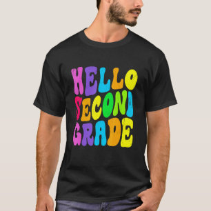 Camiseta De Vuelta A La Escuela Hola Segundo Grado Primer D