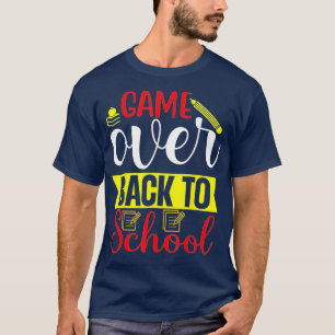 Camiseta De vuelta a la escuela juego gracioso sobre la cha