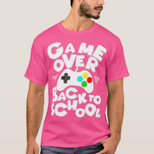 Camiseta De vuelta a la escuela juego gracioso sobre la cha