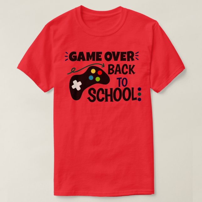 Camiseta De vuelta a la escuela juego gracioso sobre la cha (Diseño del anverso)