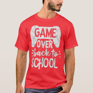 Camiseta De vuelta a la escuela juego gracioso sobre la cha