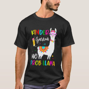 Camiseta De vuelta a la escuela kindergarten sin problema L