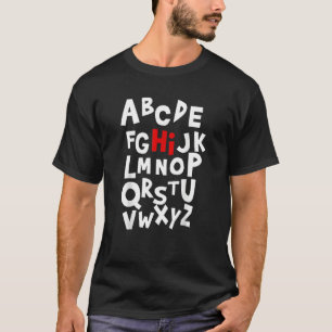 Camiseta De Vuelta A La Escuela, Letras De Alfabetización P