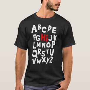 Camiseta De Vuelta A La Escuela, Letras De Alfabetización P