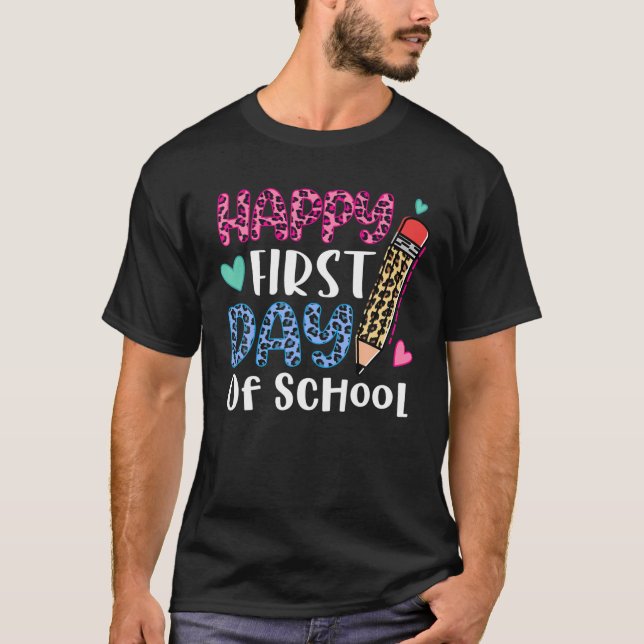 Camiseta De Vuelta A La Escuela Los Niños Niños Feliz Prime (Anverso)