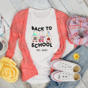 Camiseta De vuelta a la escuela Maestra de Gnomes Groovy
