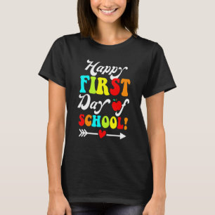 Camiseta De vuelta a la escuela maestros estudiantes felice