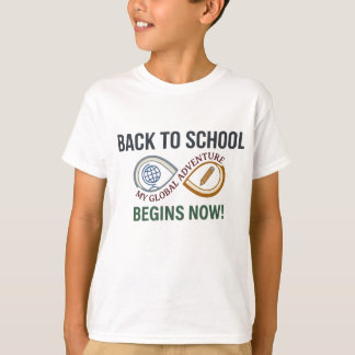 Camiseta De vuelta a la escuela, mi aventura global comienz