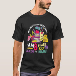 Camiseta De vuelta a la escuela Mi primer día de tercer cur