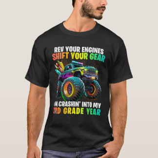 Camiseta De vuelta a la escuela Monster Truck de tercer gra