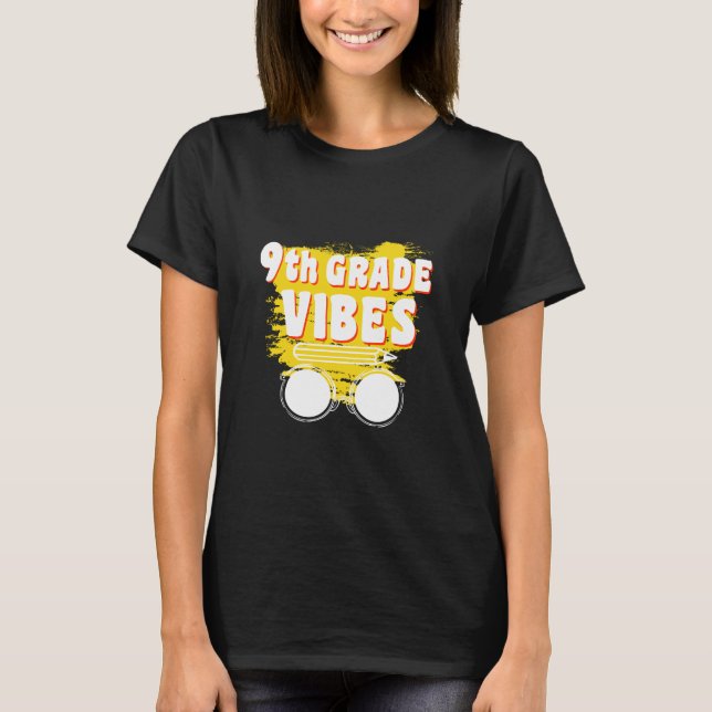 Camiseta De Vuelta A La Escuela Niño De Primer Día De Vibes (Anverso)