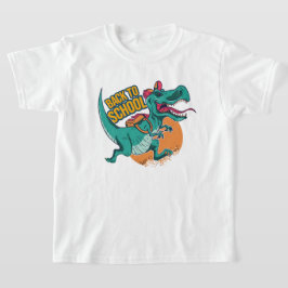 Camiseta De vuelta a la escuela niños de dinosaurios