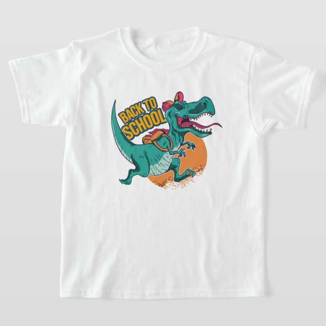 Camiseta De vuelta a la escuela niños de dinosaurios (Distribución)