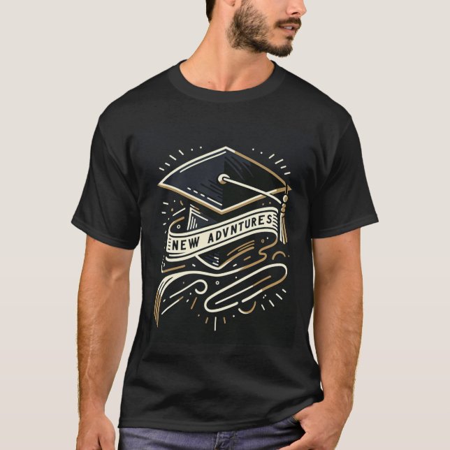 Camiseta de vuelta a la escuela - Nuevas aventuras (Anverso)