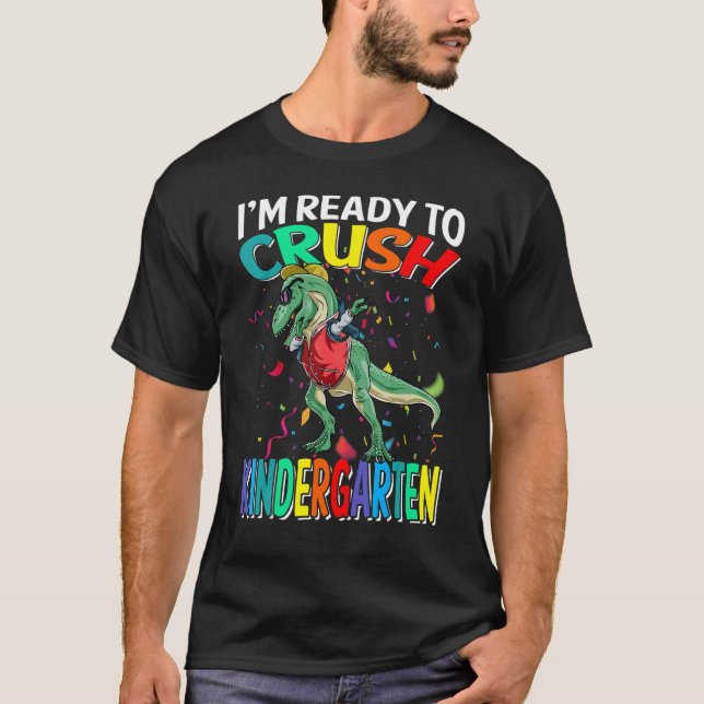 Camiseta De vuelta a la escuela para niños estoy listo para (Anverso)