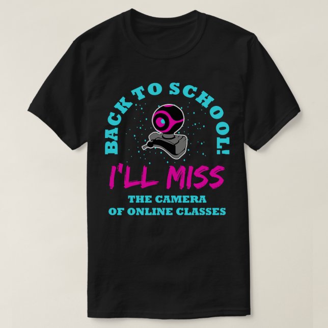 Camiseta De Vuelta A La Escuela Perderé La Cámara De La Cla (Diseño del anverso)